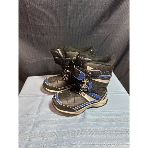 Totes Little Kids Blue and Black Snow Boots Size 12c used no box - Picture 1 of 6